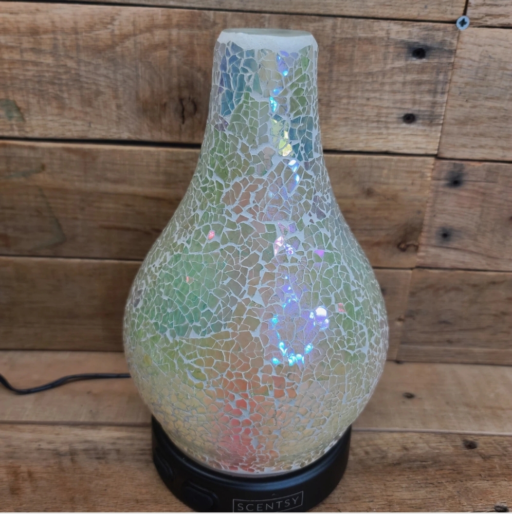 Scentsy Enchant Mosaic Iridescent Glass Oil Diffuser